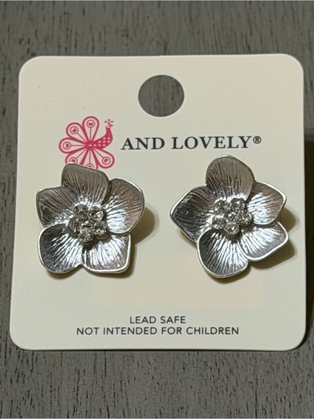 And Lovely — Silver Flower Stud Earrings